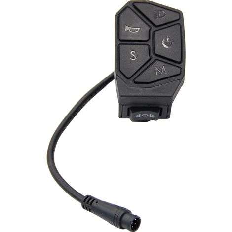 Scooter accessories: 7-function switch for horn, headlight, and turn signal integrated 6-pin waterproof connector. (1/4)