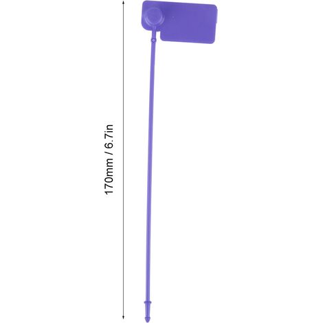 Attache anti-détachable auto-bloquant, Lot de 100 pièces en PP de 170mm, Couleurs assorties (Vert, Blanc, Noir, Jaune, Violet, Bleu, Rouge) (1/5)