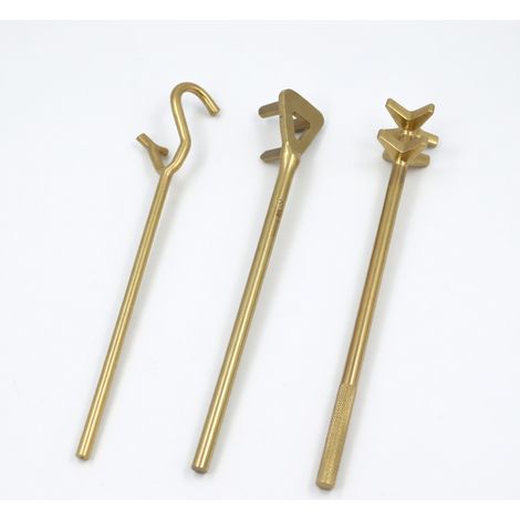Llave de válvula antichispas 400 mm mango redondo bronce de aluminio (1/5)