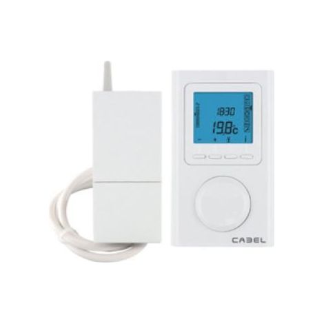 Cronotermostato Via Radio Cabel para regulación y control de la temperatura de calefacción