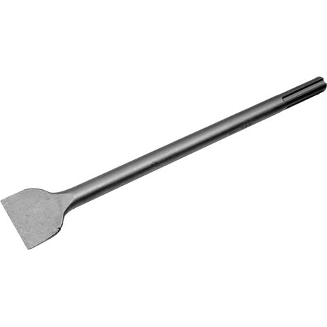 Yato – Burin SDS MAX plat large 50 x 400 mm – Acier trempé pour démolition béton – Tige ronde 18 mm – Compatible avec perforateurs SDS MAX