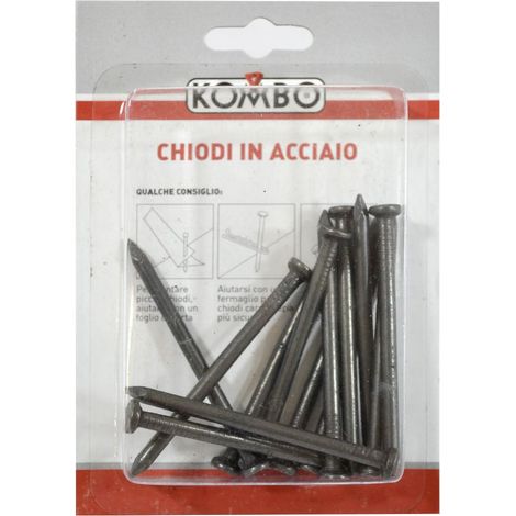 SET DI CHIODI PUNTA ACCIAO 3.7 X 60 GREZZI 70 GRAMMI