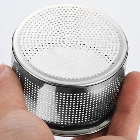 Passoire d'évier avec poignée, en acier inoxydable 304, pour bonde d'évier profonde, diamètre extérieur de 7,6 cm (3 po). (1/5)