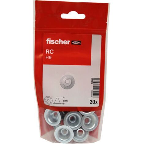 9 mm konische Rosette – 20er-Packung – Für die ästhetische Abdichtung von Rohren – Kompatibel mit Fischer-Befestigungsringen (1/5)