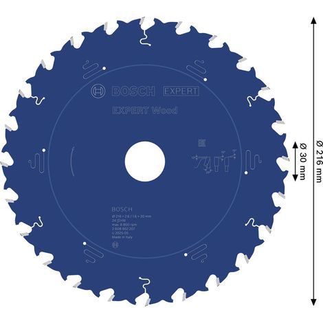 Bosch EXPERT Wood Kreissägeblatt 216x30 mm Z24 - 2608902207 (1/5)