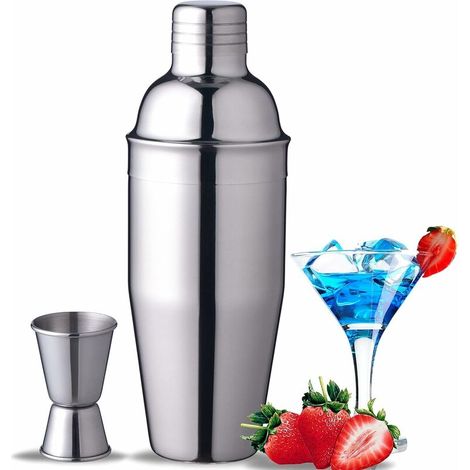 24oz Stainless Steel Coffee Blender and Bar Accessory with Strainer