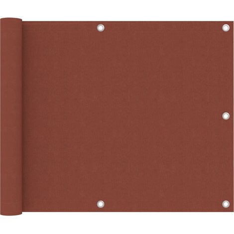 Balcony Screen Terracotta 75x300 cm Oxford Fabric vidaXL