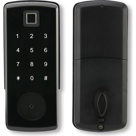 Verrouillage Intelligent Application de Porte électronique, Smart Bluetooth numérique App Verrou sans clé, Code de Portage de Mot de Passe du Clavier Serrure de Porte d'entrée sans clé (1/5)