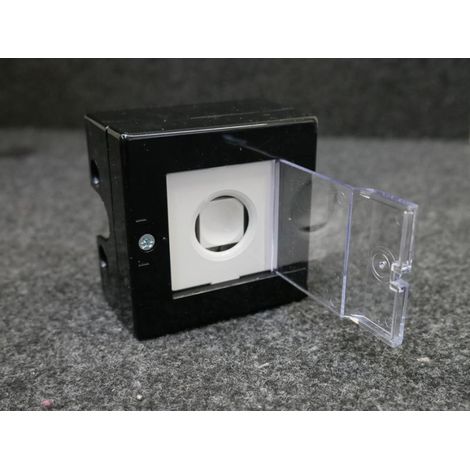 Bouton d'appel d'urgence PPMS filaire couleur Noir 1 contact d'alarme et d'autoprotection COOPER (1/2)