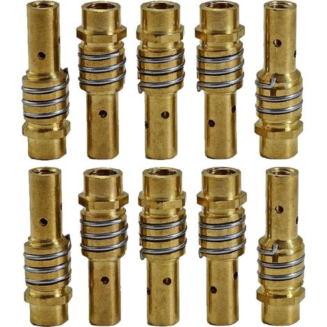 Porte-Électrodes MIG/MAG 002.0078 - Support Contact Tips avec Buse Diffuseur pour Torche de soudure 15AK MB15 CO₂ 10 pièces (1/5)