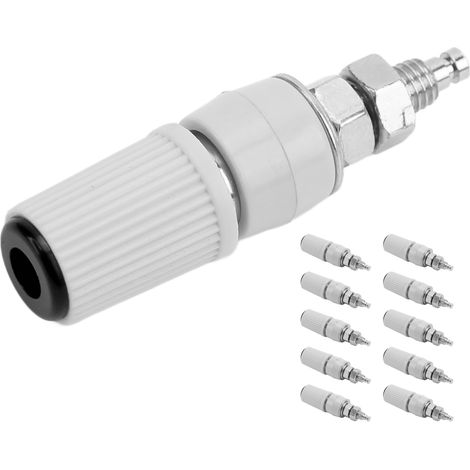 Douilles Banane 4mm M5 Femelle en Cuivre Nickelé - Lot de 10 Pièces pour Connexions Électroniques (1/5)