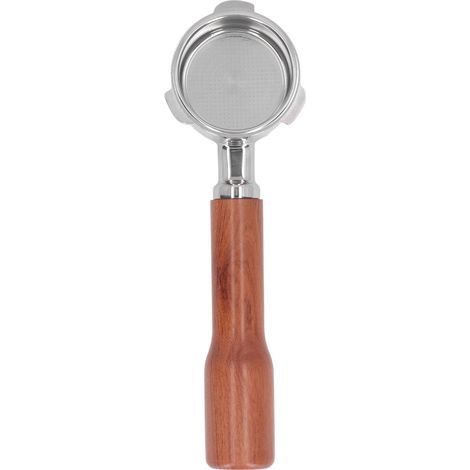 Portafiltre sans fond 51 mm Acier inoxydable 3 oreilles Compatible Donlim Petrus Maxims Poignée bois Extraction précise (1/5)