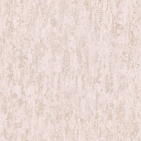 Holden Decor Industrial Texture Blush Pink Metallic Rose Gold Wallpaper 12841