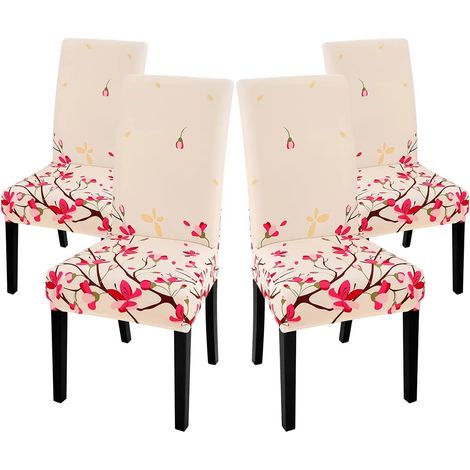MINKUROW Pezzi Coprisedia Coprisedia Elasticizzato Coprisedia Elastico Coprisedia Con Decorazione Moderna Per Vestibilità Universale (Fiore Di Pesco) (1/5)