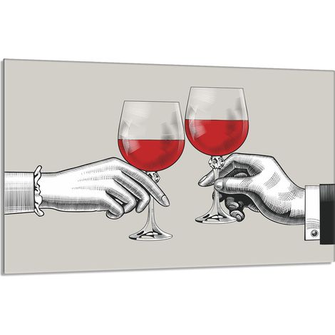 Glasschutzplatte für den Herd 80x52 Wein (1/5)