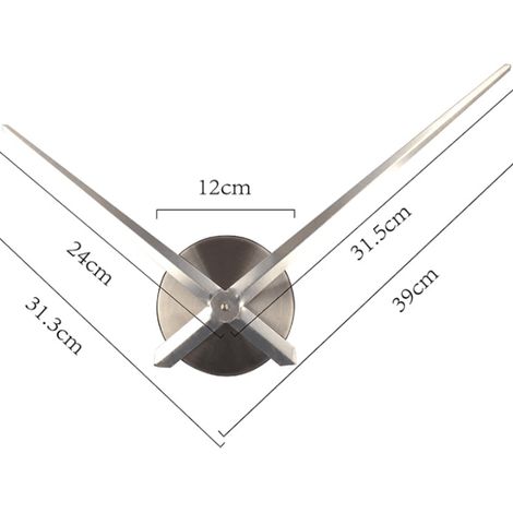 Karlsson KA4348SI Horloge murale Aiguilles Little big time mini Métal aluminium Gris Argent D41 cm