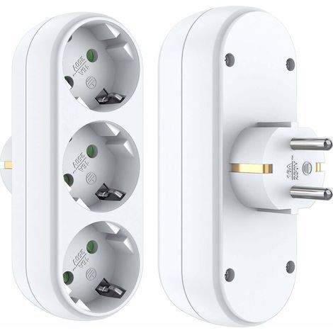 Socket Adapter Multiple Socket Without Cable Wall Socket White White Charging Adapter USB Charger for Camera