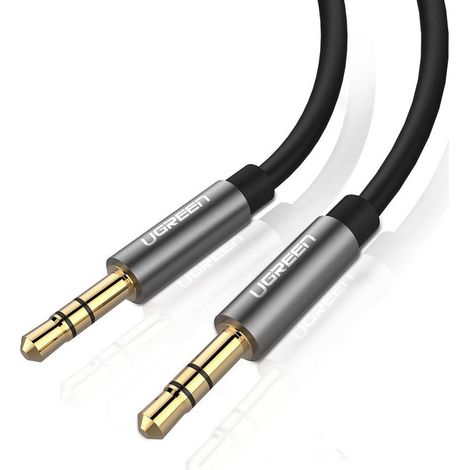 Cable de audio AUX mini jack 3,5 mm 3m - negro
