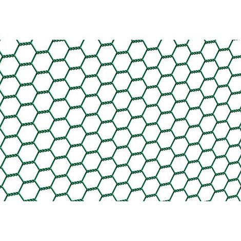 Sechseckgeflecht, grün 25x25x500 mm, 25m (1/2)