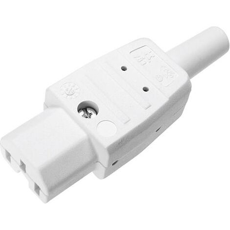 CONNECTIQUE POUR APPAREILS CHAUFFANTS SÉRIE (CONNECTEUR RÉSEAU) 783 KAISER 783/WS FEMELLE, DROIT NOMBRE TOTAL DE PÔLES: 2 + PE 1 (1/5)