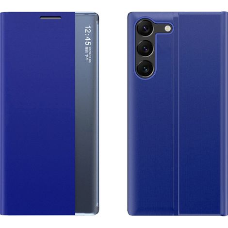 Nueva funda Sleep View para Samsung Galaxy A05s con tapa abatible - Azul (1/5)