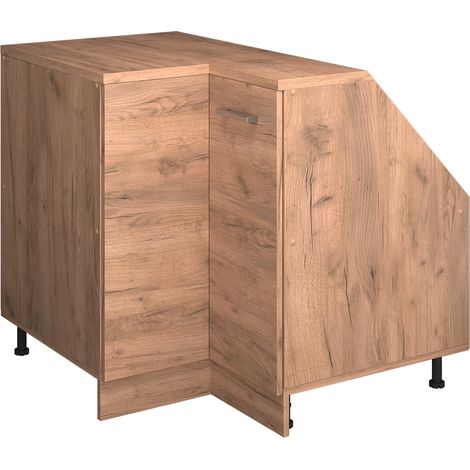 Meuble de cuisine d'angle pour combles R-Line, Chêne de force doré, 75.6cm 1 porte, 60 cm de profondeur, Vicco (1/5)