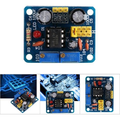 NE555 Impulsfrequenzgenerator mit einstellbarem Tastverhältnis - Signalmodul