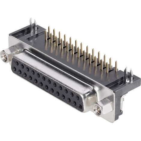 TRU COMPONENTS 1579086 Embase SUB-D femelle 90 ° Nombre de pôles: 9 coudé pour circuits imprimés 1 pc(s) S407681 (1/3)