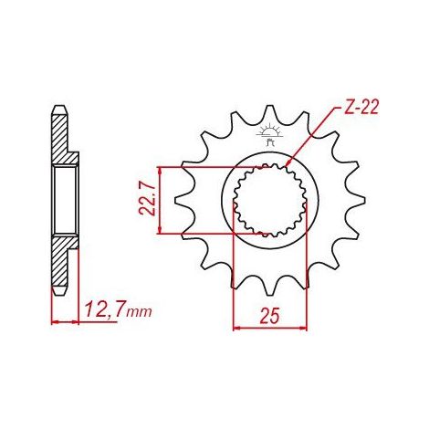 Pignon Polaris - 520 - 11 Dents - Similaire JTF3221 - Made in Germany