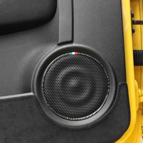 Anneau décoratif pour haut-parleur de porte pour Fiat 500 2008-2024 Abarth 595 695 595C 596C (1/3)
