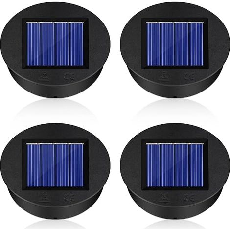 Lampes Solaires, Panneau Solaire Lanterne Couvercle, Remplacement de lumières solaires, lanternes solaires et bricolage (8cm)