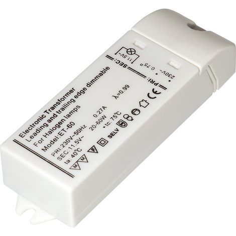 Trasformatore elettronico Transmedia slimline 230 12 20-60W (1/3)