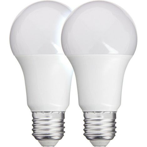 2er-Pack LED-Lampen A60 mit E27-Fassung, klassische Form, 806 lm, 6500 K, entspricht 60 W, Energieeffizienzklasse A++