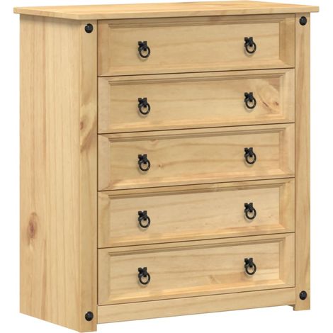 Maison Exclusive - Commode Corona 80x40x89 cm bois massif de pin (1/5)