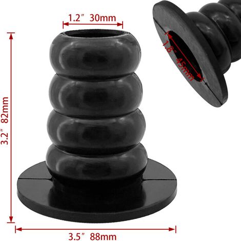 Gaine de câble en caoutchouc noir, 8288 mm, manchon en caoutchouc à large ouverture, accessoires de quincaillerie marine et nautique, gaine anti-rayures souple en caoutchouc à large ouverture pour câb