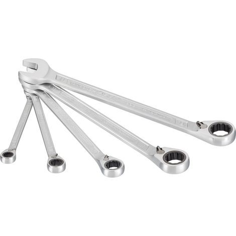 Set di chiavi a bussola a cricchetto 606/5, 5 pezzi, chiavi da 8 a 19 mm, con commutatore (1/5)