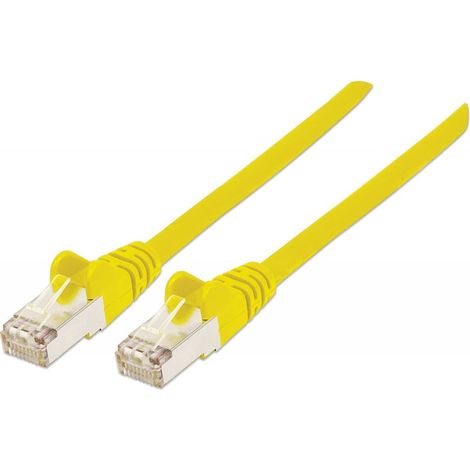Intellinet Cavo di rete Patch in rame Cat. 6A Giallo SFTP LSZH 1m (1/4)