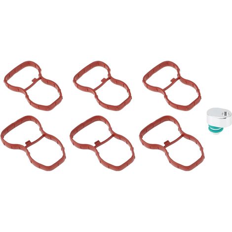 No.11618511363/11617807480 Intake Manifold Gasket with Intake Flap Delete Blank Plug for BMW N57 N57S Engines Intake Manifold Gasket Set (1/5)