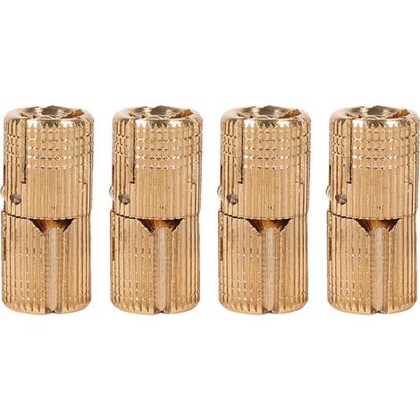 Lot de 4 charnières invisibles en cuivre pour portes de placard, idéales pour les plans de travail et les projets de bricolage (10 mm). (1/5)