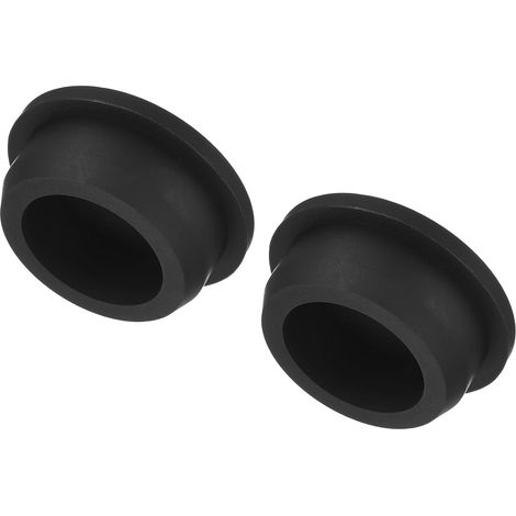 Bouchon Silicone Haute Température Diamètre Montage 39,3mm OD 45mm 2 Pcs Noir Bouchons d'Obturation en Caoutchouc Massif en Forme T pour Revêtement, Placage et Étanchéité (1/5)
