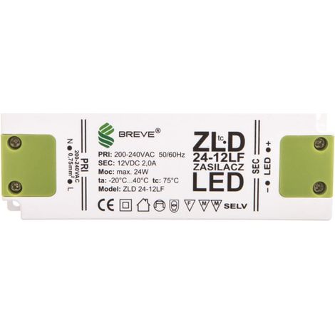 Alimentatore LED 12V DC 24W ZLD 24-12LF 2.0A 19712-9024