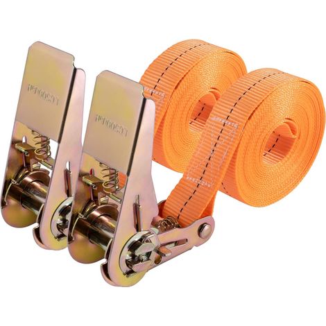 Lot 2 sangles cliquet 4 m arrimage moto vélo (1/5)