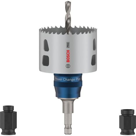 Lame de scie cloche bimétallique Bosch Pro, équipée du système Power Change Plus, lot de 5 pièces pour le bois, le plâtre et le plastique (1/4)