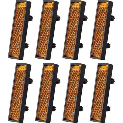 8 piezas de reflectores para pedales de bicicleta, para ciclismo nocturno, reflectores para pedales de bicicleta (1/5)