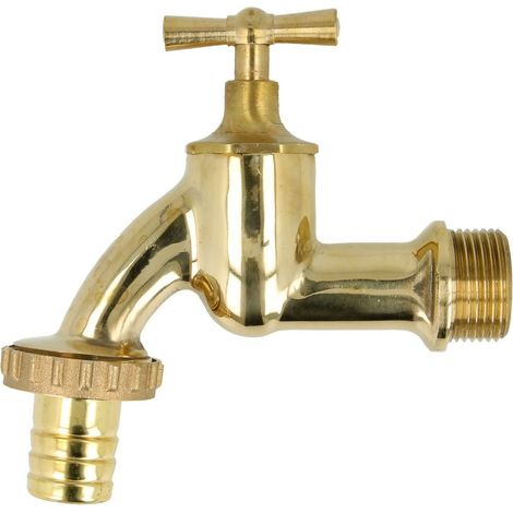 Robinet de purge 1/2’’ laiton nu avec raccord de flexible