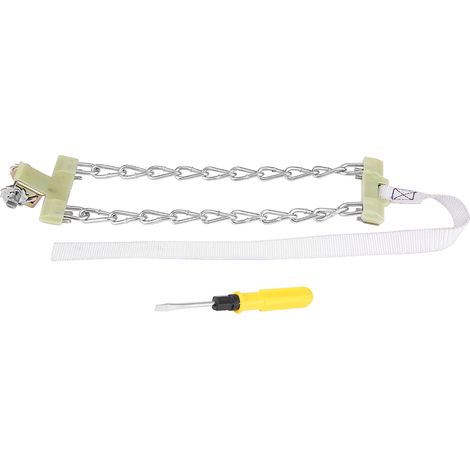Chaîne anti-glisse en acier pour pneu 205 - 225mm neige boue ceinture sécurité voiture camion SUV (1/5)