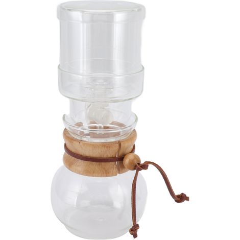 Cafetière à Drip en Verre Ajustable 400ml pour Café Glacé, Bière et Lait