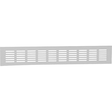 Grille d aeration LG 400/60 Dim : 400 x 60 mm aluminium mat anodise