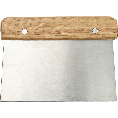 Raclette multifonction avec manche en bois pour préparation de pâtisseries, sauces, crèmes et pâtes-x
