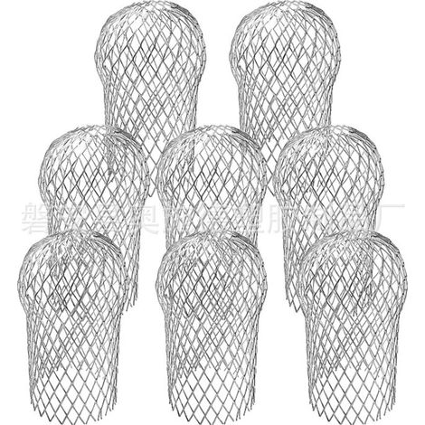 Filtre à feuilles pour toiture, bouchon de filtre de descente, filtre de gouttière, grille anti-obstruction pour tuyau de descente d'avant-toit (unité) (1/5)